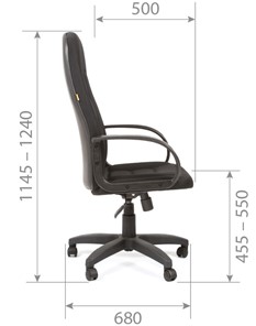 Кресло офисное CHAIRMAN 727 TW 12, цвет серый в Тольятти - предосмотр 5