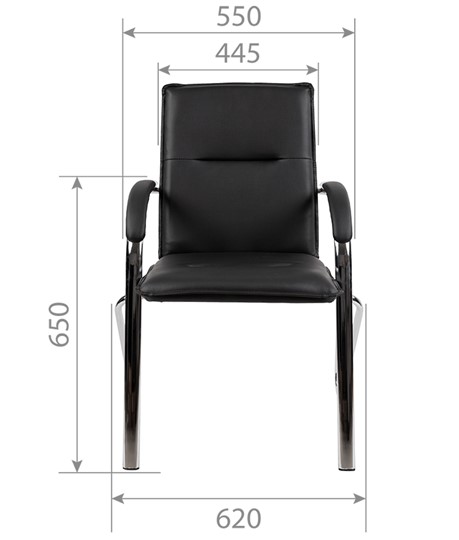 Кресло компьютерное CHAIRMAN 851 экокожа черная (2 шт. в комплекте) в Тольятти - изображение 3