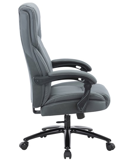 Компьютерное кресло CHAIRMAN CH415 эко кожа серая в Самаре - изображение 2