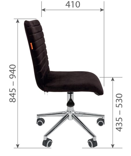 Кресло офисное CHAIRMAN 020, черное в Тольятти - изображение 2