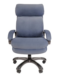 Кресло компьютерное CHAIRMAN HOME 505, велюр голубое в Самаре - предосмотр 3