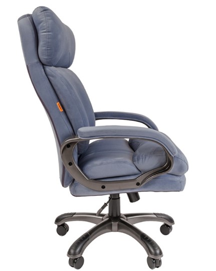 Кресло компьютерное CHAIRMAN HOME 505, велюр голубое в Сызрани - изображение 4