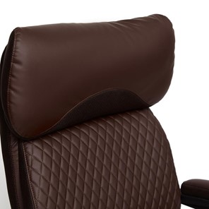 Офисное кресло CHIEF кож/зам/ткань, коричневый/коричневый стеганный, 36-36/36-36 стеганный/24 арт.13111 в Тольятти - предосмотр 4