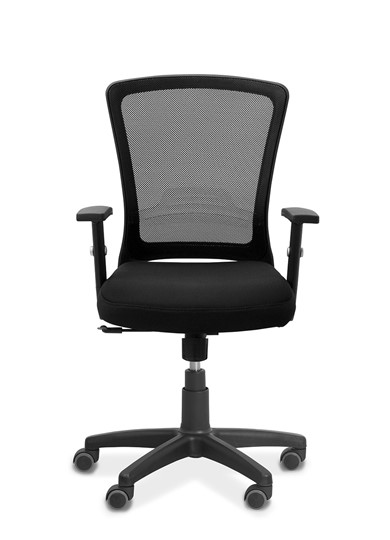 Офисное кресло Фьюжн, сетка/ткань TW / черная/черная в Тольятти - изображение 1