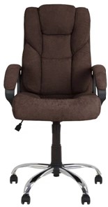 Кресло MORFEO (CHR68) ткань SORO-28, коричневая в Самаре
