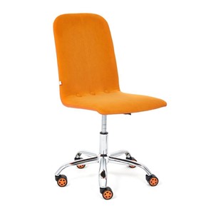 Офисное кресло RIO флок/кож/зам, оранжевый/оранжевый, арт.14188 в Тольятти
