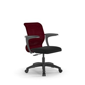 Компьютерное кресло SU-M-4/подл.160/осн.005 бордовый/черный в Тольятти - предосмотр