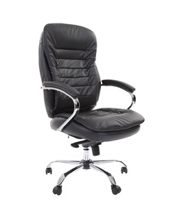Компьютерное кресло CHAIRMAN 795 кожа, цвет черный в Самаре