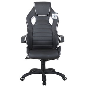 Офисное кресло Brabix Techno Pro GM-003 (экокожа, черное/серое, вставки серые) в Тольятти