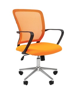 Кресло офисное CHAIRMAN 698 CHROME new Сетка TW-66 (оранжевый) в Самаре