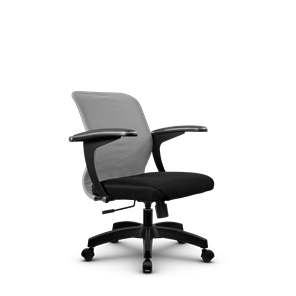 Компьютерное кресло SU-M-4/подл.160/осн.001, Светло-серый/Черный в Самаре