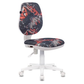 Офисное кресло Brabix Fancy MG-201W (без подлокотников, пластик белый, с рисунком "Graffity") 532415 в Самаре