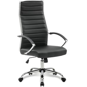 Кресло офисное Brabix Style EX-528 (экокожа, хром, черное) 531947 в Тольятти