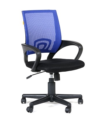 Компьютерное кресло CHAIRMAN 696 black Сетчатый акрил DW61 синий в Сызрани - изображение