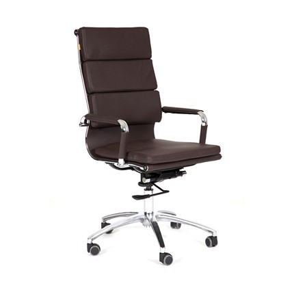 Компьютерное кресло CHAIRMAN 750 экокожа коричневая в Самаре - изображение