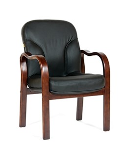 Офисное кресло CHAIRMAN 658 Натуральная кожа черный в Самаре - предосмотр