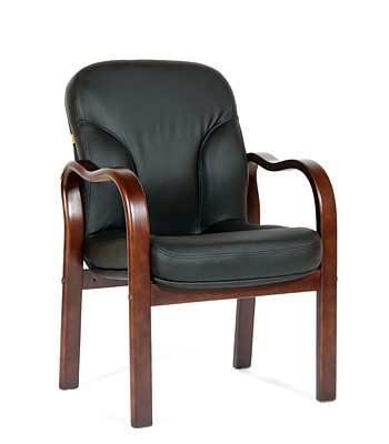 Офисное кресло CHAIRMAN 658 Натуральная кожа черный в Самаре - изображение
