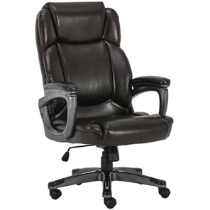 Кресло Brabix Premium Favorite EX-577 (пружинный блок, рециклир. кожа, коричневое) 531936 в Самаре
