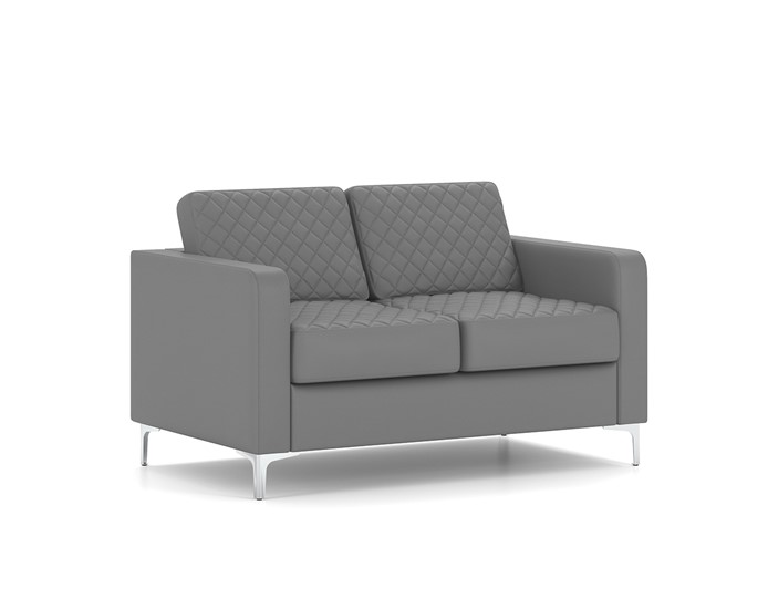 Прямой диван Актив двухместный, серый в Самаре - изображение 1