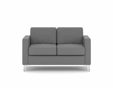 Прямой диван Актив двухместный, серый в Самаре