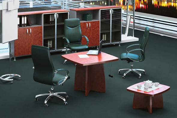 Кабинет руководителя Boston Director зона для переговоров, конференц-стол в Самаре - изображение