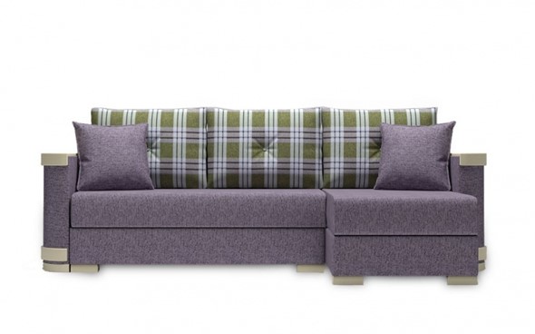 Угловой диван Serena 210 (Uno roze grey + kenturi sage) в Тольятти - изображение