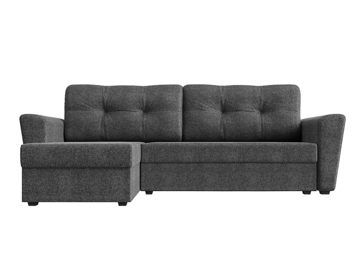 Угловой раскладной диван Амстердам Лайт, Серый (рогожка) в Тольятти - изображение 1