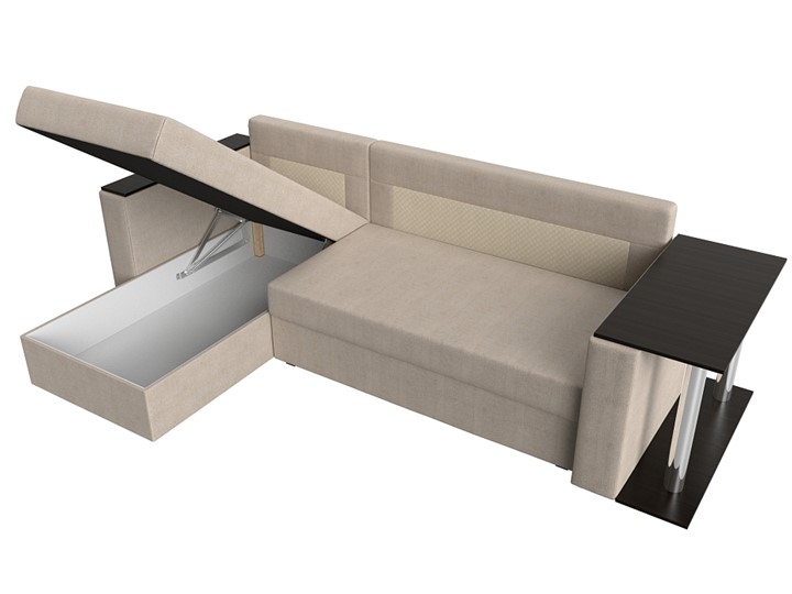 Угловой диван Атланта Лайт, Бежевый (рогожка) в Самаре - изображение 7