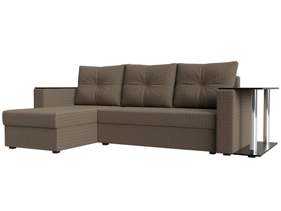 Угловой раскладной диван Атланта Лайт, Корфу 03 (рогожка) в Самаре - изображение