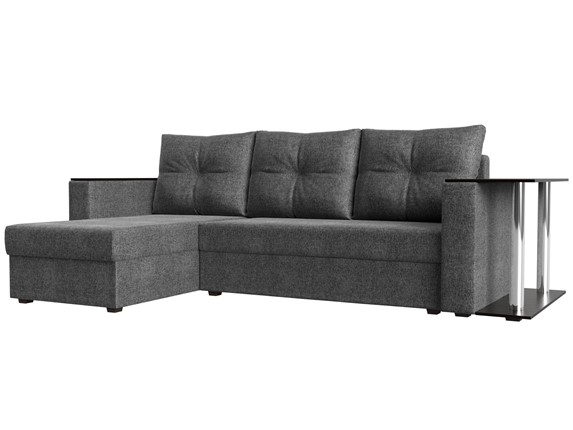 Угловой диван Атланта Лайт, Серый (рогожка) в Самаре - изображение