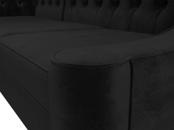 Угловой диван Бронкс, Черный (Велюр) в Тольятти - изображение 3