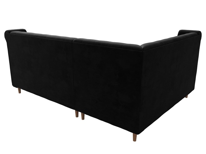 Угловой диван Бронкс, Черный (Велюр) в Тольятти - изображение 5
