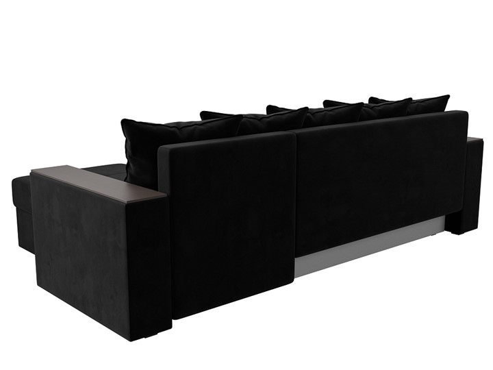 Угловой диван Дубай Лайт, Черный (велюр) в Тольятти - изображение 7