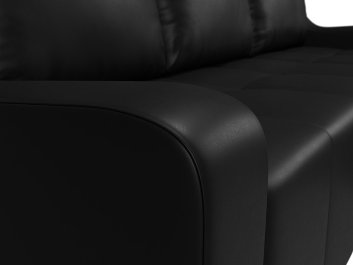 Угловой диван Элида, Черный (экокожа) в Самаре - изображение 4