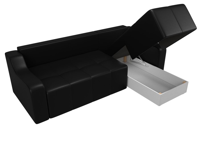 Угловой диван Элида, Черный (экокожа) в Самаре - изображение 6