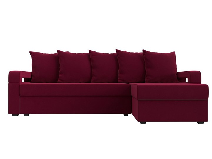 Угловой диван Гермес Лайт, Бордовый (Микровельвет) в Самаре - изображение 8
