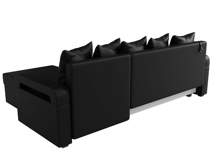 Угловой диван Гермес Лайт, Черный (экокожа) в Самаре - изображение 4