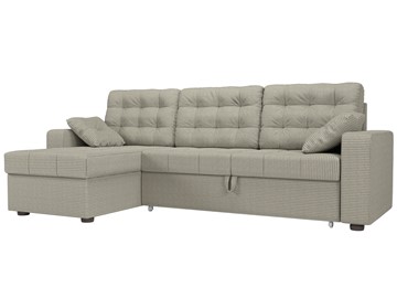 Угловой диван с оттоманкой Камелот, Корфу 02 (рогожка) в Самаре