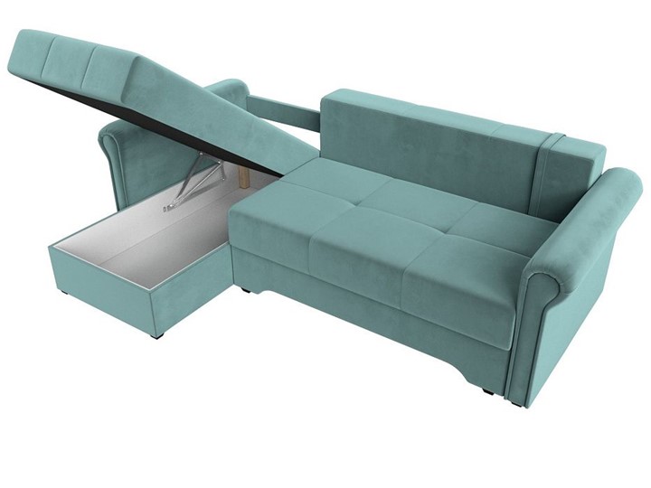 Угловой диван Леон боннель, Бирюзовый (Велюр) в Самаре - изображение 3