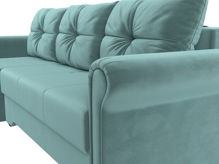 Угловой диван Леон боннель, Бирюзовый (Велюр) в Самаре - изображение 7