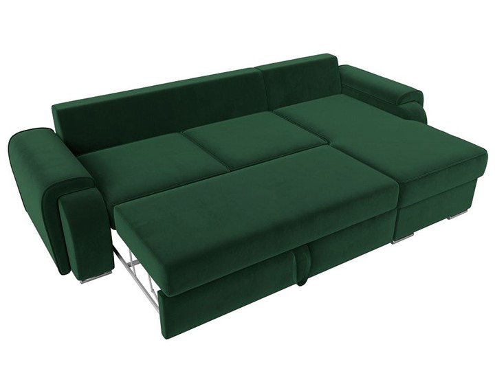 Угловой диван Лига-025, Зеленый (Велюр) в Тольятти - изображение 1