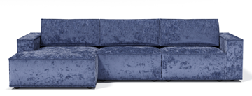 Угловой диван с оттоманкой Лофт 357х159х93 (Ремни/Еврокнижка) в Самаре