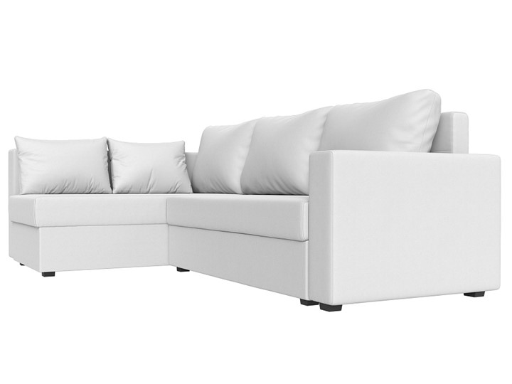 Угловой раскладной диван Мансберг, Белый (Экокожа) в Самаре - изображение 7