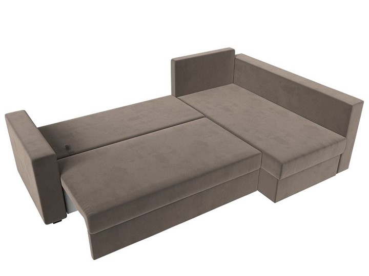Угловой диван Мансберг, Коричневый (Велюр) в Самаре - изображение 2