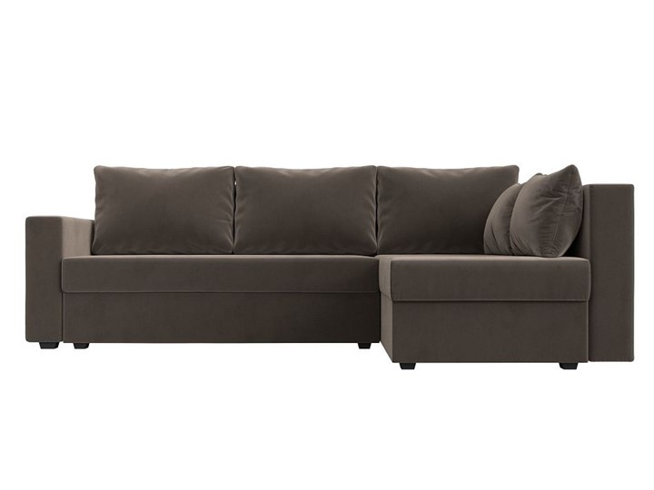 Угловой диван Мансберг, Коричневый (Велюр) в Самаре - изображение 8