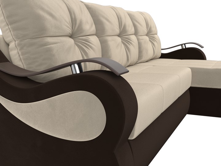 Угловой диван Меркурий, Бежевый/коричневый (вельвет) в Самаре - изображение 3
