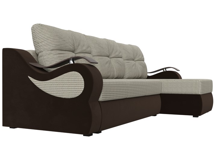 Угловой диван Меркурий, Корфу 02 (рогожка)/коричневый (вельвет) в Самаре - изображение 2