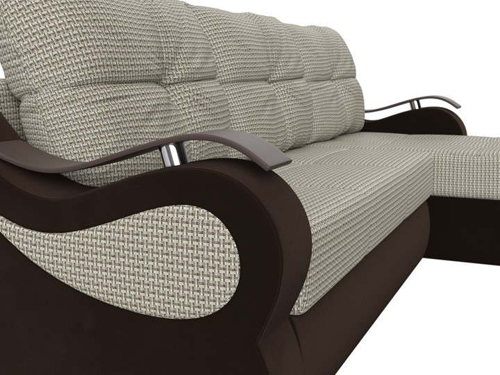 Угловой диван Меркурий, Корфу 02 (рогожка)/коричневый (вельвет) в Самаре - изображение 3