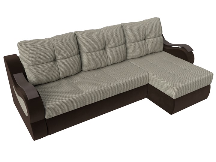 Угловой диван Меркурий, Корфу 02 (рогожка)/коричневый (вельвет) в Самаре - изображение 4
