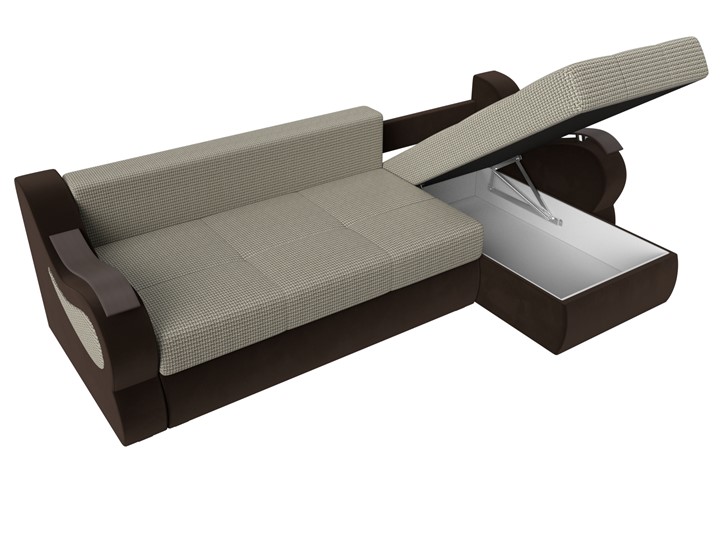 Угловой диван Меркурий, Корфу 02 (рогожка)/коричневый (вельвет) в Самаре - изображение 6
